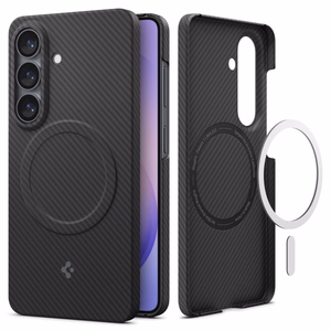 Spigen AirSkin Aramid Mag MagSafe ümbris Samsung Galaxy S26 - must