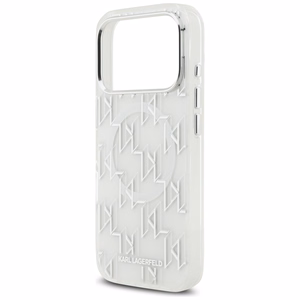 Karl Lagerfeld IML KL Monogram MagSafe Ümbris jaoks iPhone 17 Pro - Valge
