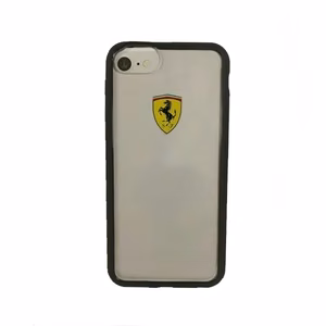Ferrari kõvakott FEHCRFP7BK iPhone 7/8 /SE 2020 / SE 2022 läbipaistev/must