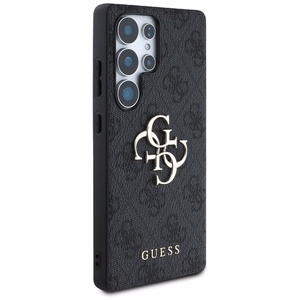 Guess Big 4G Logo Classic Logo Ümbris jaoks Samsung Galaxy S25 Ultra must