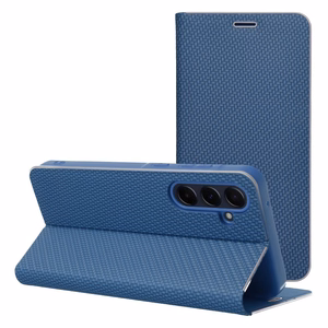 Чехол-книжка для Samsung A27 Luna Book Carbon синий