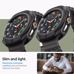 Spigen Liquid Air Ümbris jaoks Samsung Galaxy Watch 8 Classic 46mm - Must