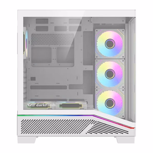 Arvutikorpus Darkflash K430 + ventilaatorid (valge)
