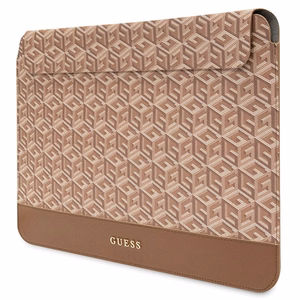 Guess GCube Stripes ümbris jaoks a 14" laptop - brown