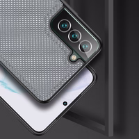 Dux Ducis Fino ümbris on valmistatud nailonist Samsung Galaxy S22 + (S22 Plus) sinisele mudelile.