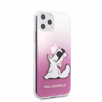 Karl Lagerfeld Choupette Fun iPhone 11 Pro ümbris - roosa