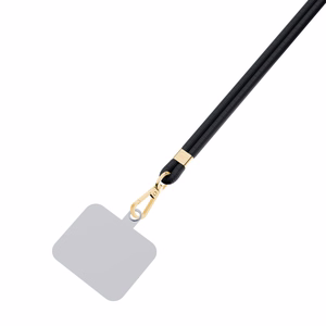 3mk EasyClip telefoni kaelapael, must (kuldsed detailid)