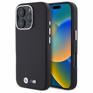 BMW M Edition Kevlar Wrapped Metal iPhone 16 Pro Max Ümbris - must