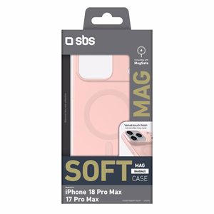 Roosa MagSafe-ühilduv SBS Instinct Mag ümbris iPhone 18 Pro Max / 17 Pro Max jaoks