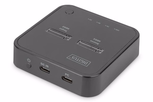 Digitus kahekordne M.2 NVMe SSD dokijaam kloonimisfunktsiooniga, USB-C