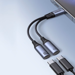 Joyroom SY-C03 USB-C to 2x USB-C 2in1 DAC adapter - must