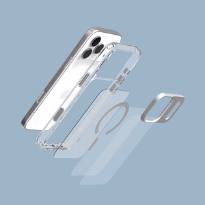 Moshi iGlaze MagSafe ümbris seadmele iPhone 17, Luna Silver värvitoonis