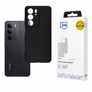 3mk Matt Ümbris jaoks Realme C75 - Must