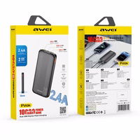 External battery Akupank Awei P20K 5V/2.4A 10000mAh must