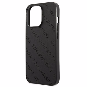 Karl Lagerfeld Perforated Allover iPhone 13 Pro Max 6.7" Ümbris - must