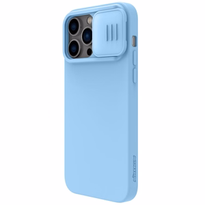 Ümbris Nillkin CamShield Silky Magnetic Silicone Apple iPhone 14 Plus light sinine