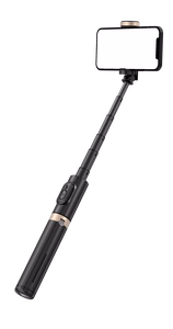 SEEK TOTI Selfie Stick with Hidden Design Stable Tripod Q12, Black