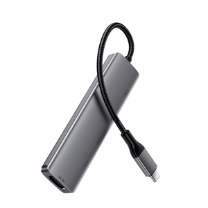 Acefast J18 USB jaotur USB-C 6-in-1 HDMI 4K 60Hz PD90W dokkimisjaam - hall