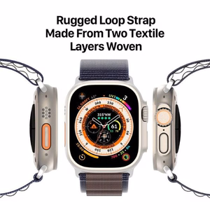 DUX DUCIS strap GS nylon jaoks Apple Watch 42 / 44 / 45 / 49 mm indigo