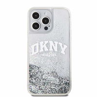 DKNY Liquid Glitter Big Logo ümbris jaoks iPhone 15 Pro - valge