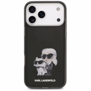 Karl Lagerfeld IML Aquarelle Karl & Choupette & Logo MagSafe Ümbris jaoks iPhone 17 Pro Max - Must
