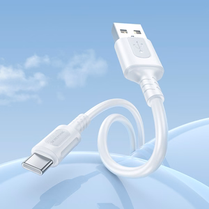 Borofone Kaabel BX111 Feliz - USB to Type C - 3A 1 metre valge