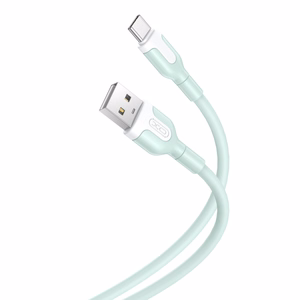 XO kaabel NB212 USB - USB-C 1,0 m 2,1A, roheline