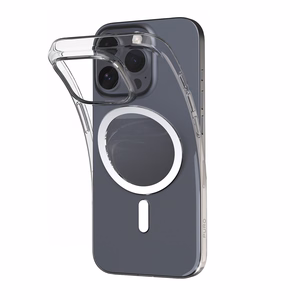 Puro 03 Mag MagSafe Silicone Ümbris jaoks iPhone 16 Pro - Läbipaistev