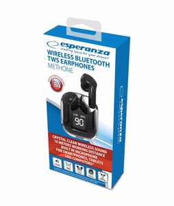 Esperanza EH238K Bluetooth In-Ear kõrvaklapid TWS mustad