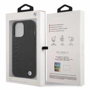 Etui BMW BMHMP14LSLLBK iPhone 14 Pro 6,1" czarny/must hardcase Signature Logo Imprint Magsafe