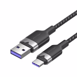 USB 2.0 A to USB-C 6A Vention CTOBH 2M kaabel (must)