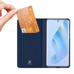 Dux Ducis Skin Pro Ümbris jaoks Honor Magic5 Flip Card Wallet Stand sinine