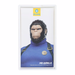 5D Mr. Monkey Glass kaitseklaas seadmele Apple iPhone 18 Pro Max, Large Arc Edge Strong Dustproof, värv: must