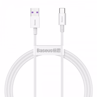 USB Kaabel Baseus "Superior" Valge "Type-C" 100cm (up to 66W / 6A)