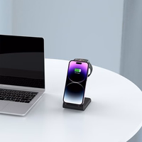 Tech-Protect QI15W-A36 3in1 Charging Station jaoks Apple - must