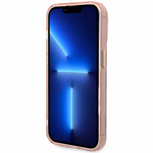 Guess GUHMP14XHTCMP iPhone 14 Pro Max 6.7" roosa/roosa hard ümbris kuldne Outline Translucent MagSafe