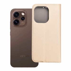 Klapiga ümbris Oppo Reno 15 PRO 5G Smart Case Book kuldne