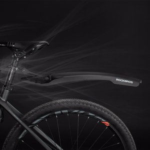 Rockbros DNB8001 porilaud punase LED-tulega - must