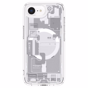 SPIGEN ümbris ULTRA HYBRID MAG compatible with MagSafe jaoks IPHONE 16E 2025 zero one valge