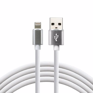 everActive CBS-1IW USB Lightning kaabel 1m - valge, silikoon, kiirlaadija, 2,4A