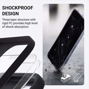 Crong Color Cover Magnetic MagSafe'i toega ümbris iPhone 16 Plus-le, must