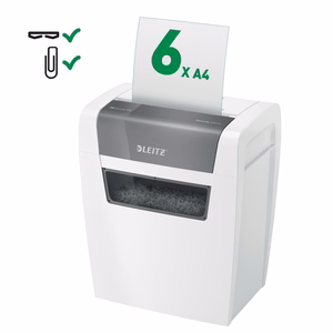 Leitz IQ Home – P-4 paberipurustaja, 6 lehte, 15 l mahuti (80340000)