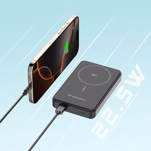 Powerbank Wozinsky WLWP-10KA0Y3S 22.5W PD Qi2 10000 mAh, statiiviga, 1x USB-A, 1x USB-C - must