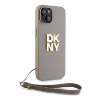 DKNY Wrist Strap Stock Logo ümbris jaoks iPhone 15 / 14 / 13 - beige