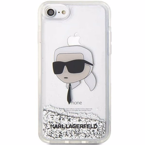 Karl Lagerfeld KLHCI8LNKHCH iPhone 7/8/SE 2020/2022 серебряный/серебряный жёсткий чехол Glitter Karl Head