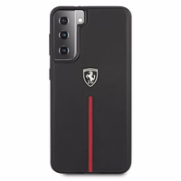 Ferrari FEOSIHCS21MBK S21+ G996 must/must kõvakott Off Track Nahk Nailon triibuga