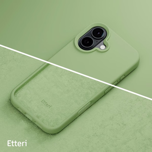 Etteri Silicone ümbris jaoks iPhone 16 6,1" light roheline