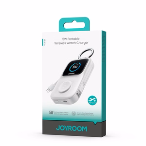Joyroom JR-W19 5000mAh Powerbank with 5W Wireless Watch Charging - White