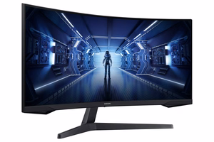 Samsung G55T monitor 86,4 cm (34") 3440 x 1440 pikslit UltraWide Quad HD LED must