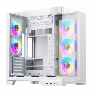 Computer case DarkFlash TH285 PLUS + 8 fans (white)